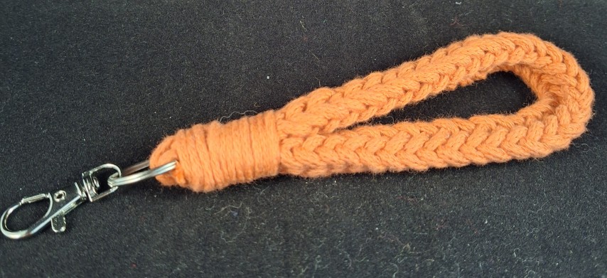 Crochet Loops for bag/phone/keys etc Ochre