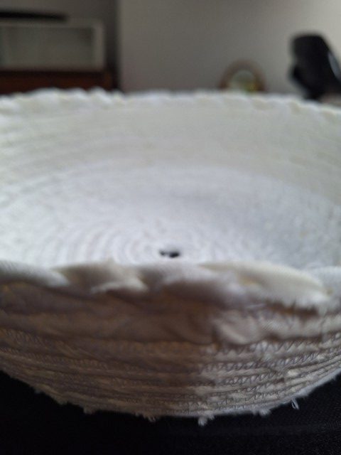 Textile stitched bowl