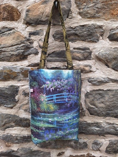 Upcycled Bag Monet Pond