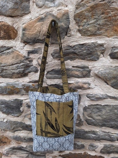 Upcycled Bag Monet Pond