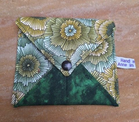 Mini Purse (Greens/Lines/Dark Green)